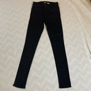 Levi's Black Skinny Jeans Sleek Fit Stretch